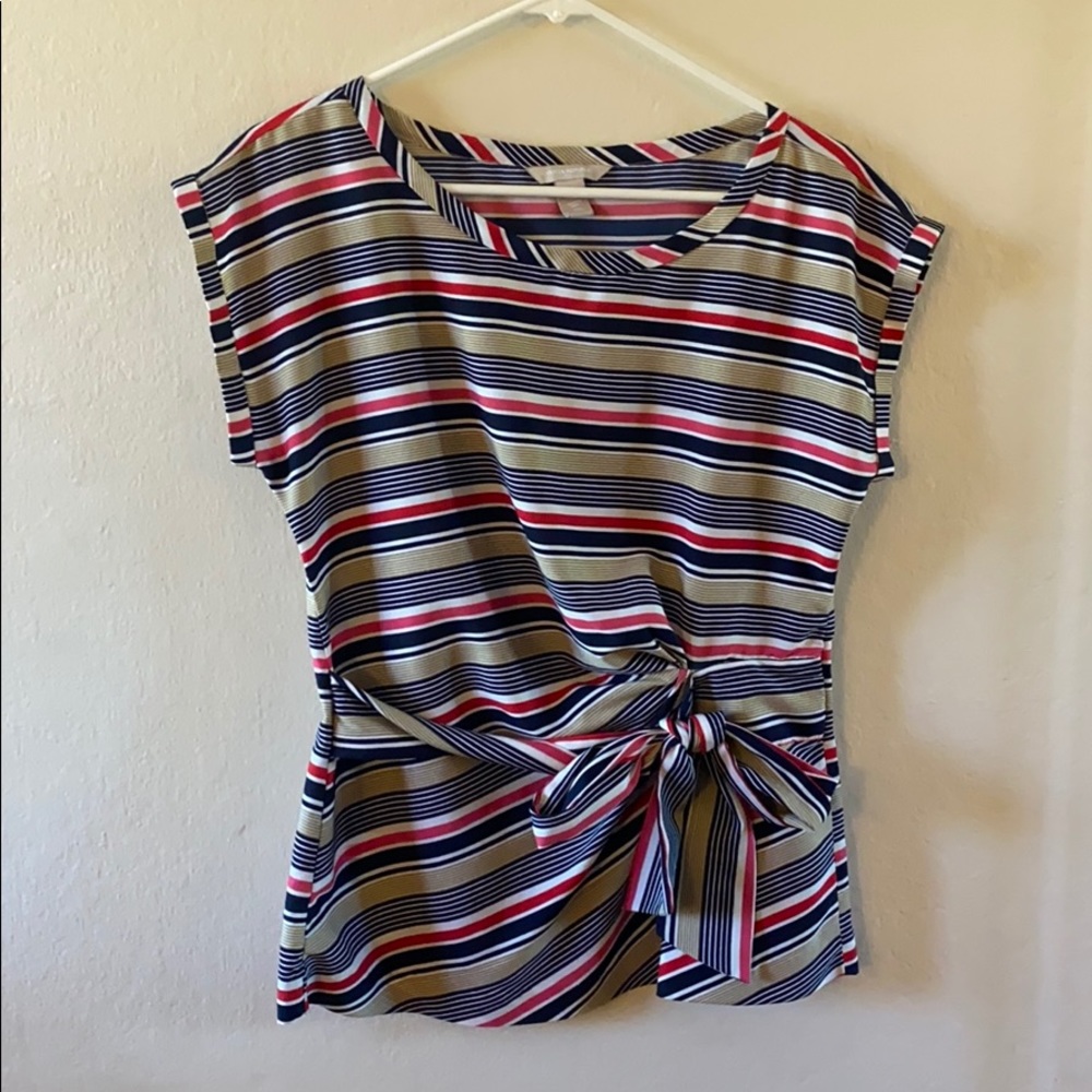 Striped Business Blouse